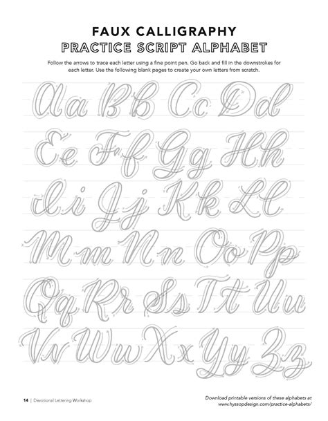 faux calligraphy practice sheets pdf.